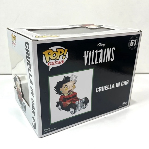 Funko Pop! Disney Cruella In Car #61 Hot Topic Exclusive Vinyl Figure - Picture 9 of 11